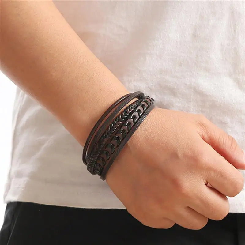 Classic Hand-Woven Leather Band