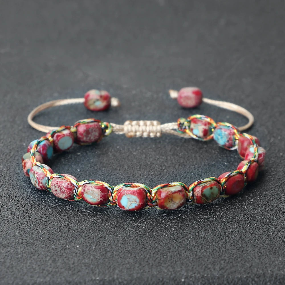 Square Stone Bead Band