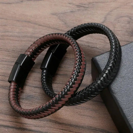 Braided Leather Band