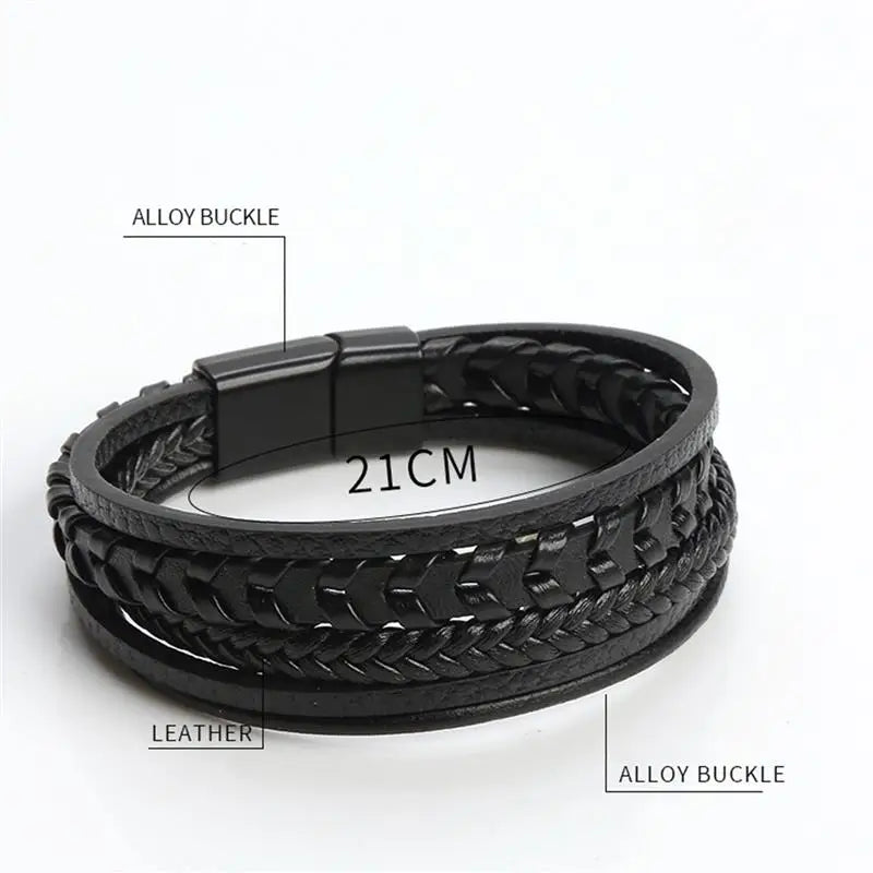 Classic Hand-Woven Leather Band